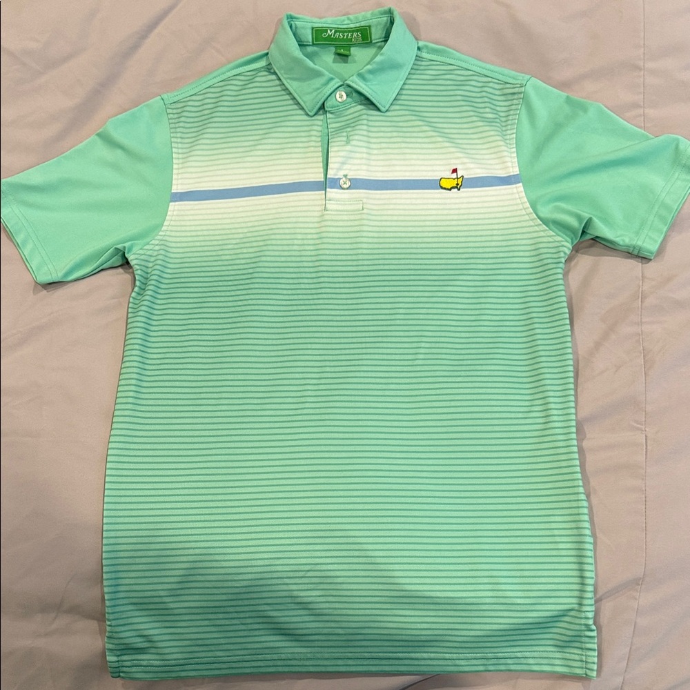 Masters Mint Green Gradient Polo Shirt